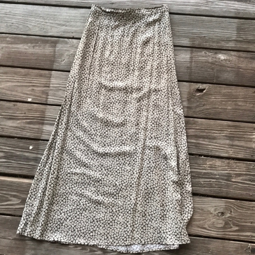 Vintage flower maxi skirt